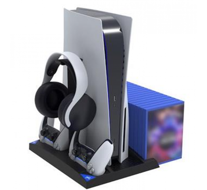 iPega P5013 Charger and Cooling Station pro PS5 a PS5 Controller Black