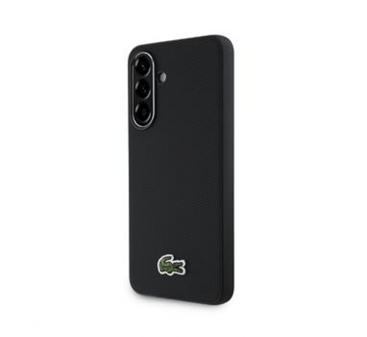 Lacoste Iconic Petit Pique Woven Logo MagSafe Zadní Kryt pro Samsung Galaxy A56 Black