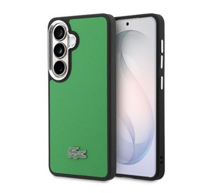 Lacoste Petit Pique Metal Logo Magnetic Zadní Kryt pro Samsung Galaxy S26 Estragon Green
