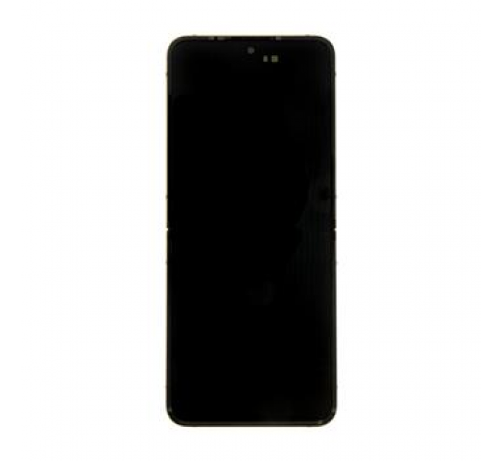 LCD display + Dotyk + Přední Kryt Samsung F721 Galaxy Z Flip 4 5G Gold (Service Pack)
