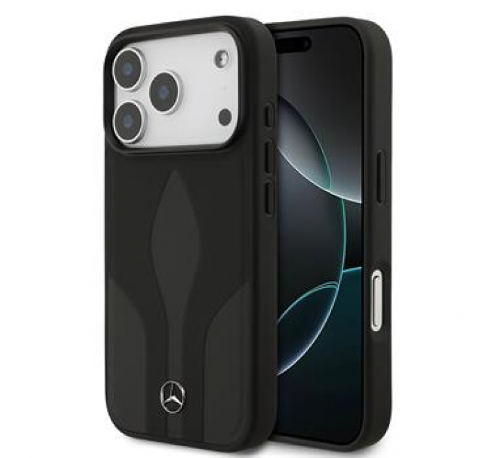 Mercedes Leather The Move MagSafe Zadní Kryt pro iPhone 17 Pro Black