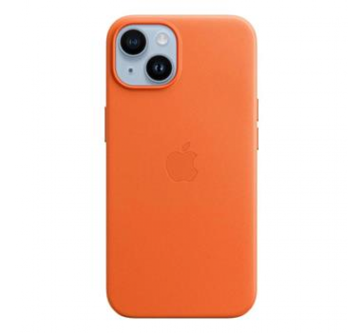 MPP83ZM/A Apple Kožený Kryt vč. MagSafe pro iPhone 14 Orange