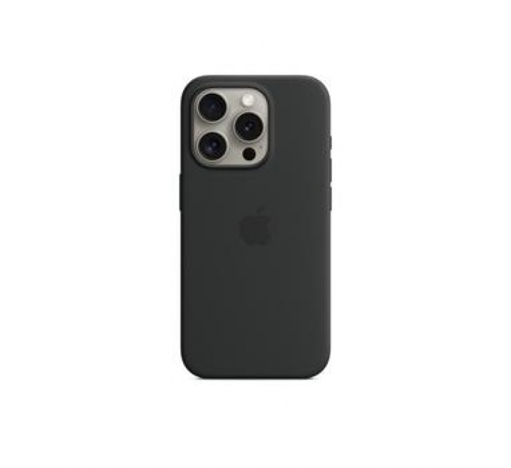 MT1M3ZM/A Apple Silikonový Kryt vč. Magsafe pro iPhone 15 Pro Max Black