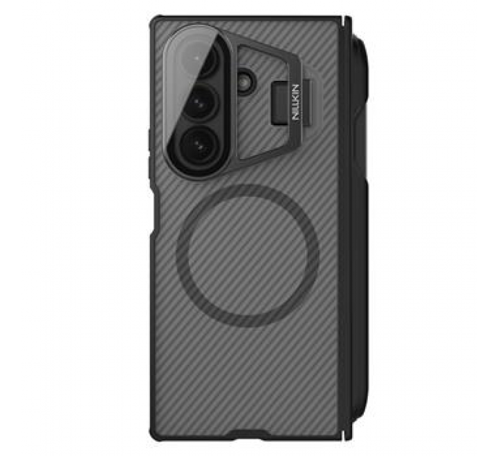 Nillkin CamShield Prop Magnetic Pen Slot Zadní Kryt pro Samsung Galaxy Z Fold 7 Transparent Black