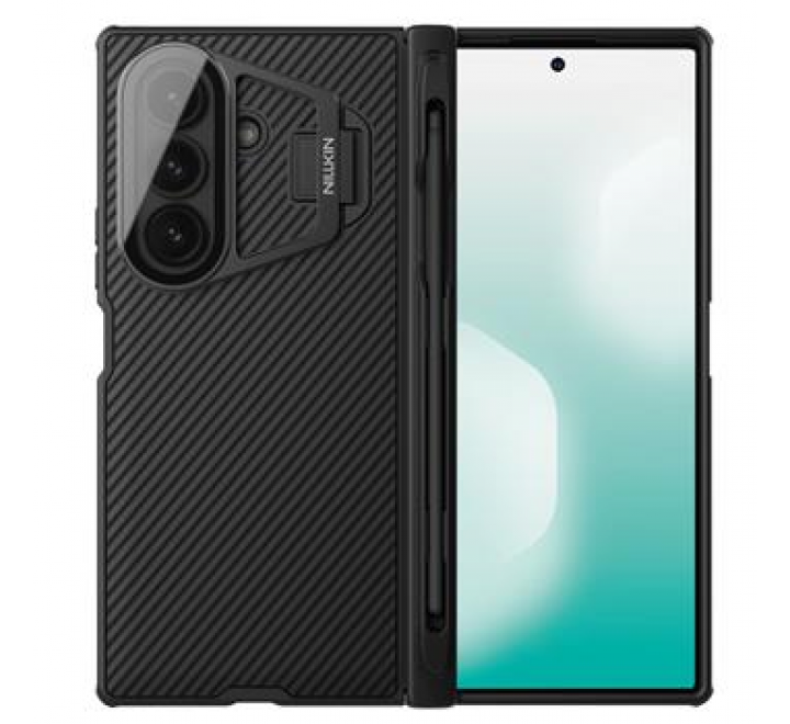 Nillkin CamShield Prop Pen Slot (Transparent Lens) Zadní Kryt pro Samsung Galaxy Z Fold 7 Black