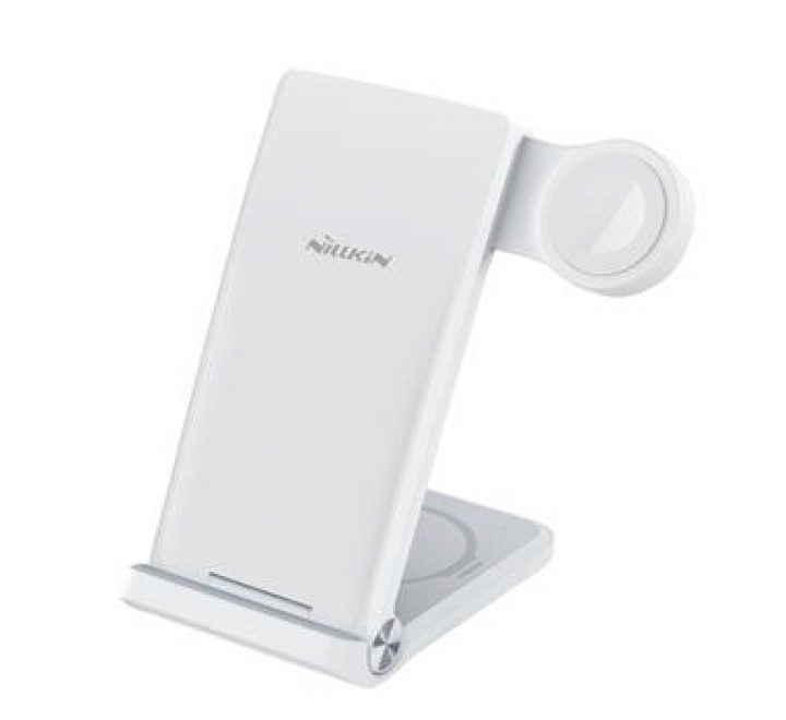 Nillkin PowerTrio 3v1 Bezdrátová Nabíječka pro Apple Watch White (MFI)