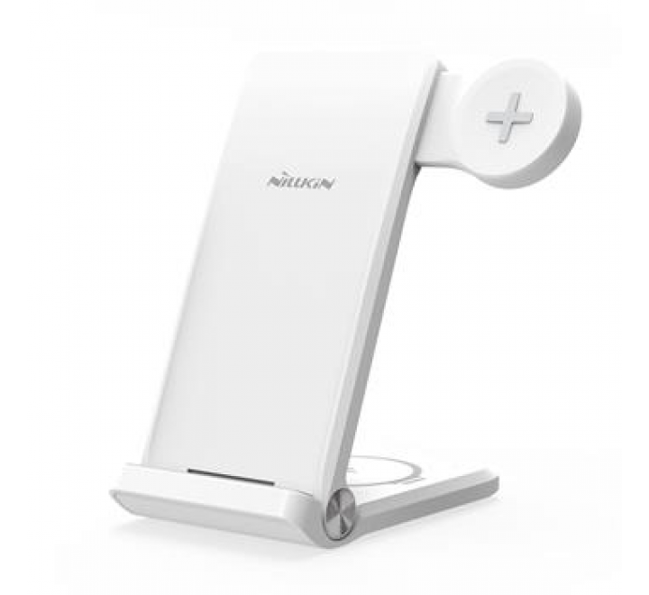 Nillkin PowerTrio 3v1 Bezdrátová Nabíječka pro Samsung Watch White