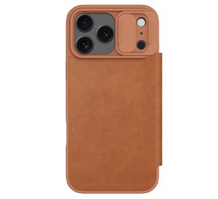 Nillkin Qin Book PRO Pouzdro pro Apple iPhone 17 Pro Max Brown