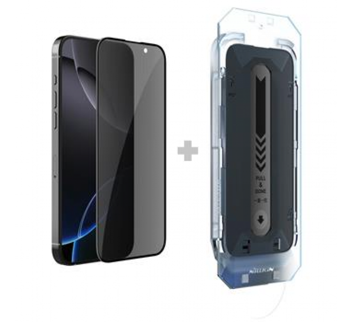 Nillkin Tvrzené Sklo 0.25mm Guardian 2.5D pro Apple iPhone 16 Pro Black (s aplikátorem)