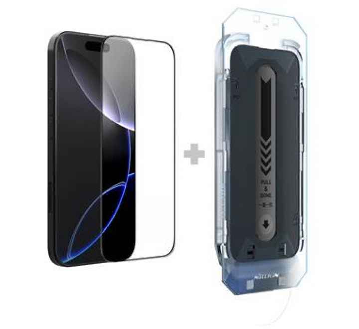 Nillkin Tvrzené Sklo 2.5D CP+ PRO Black pro Apple iPhone 16 Pro (s aplikátorem)