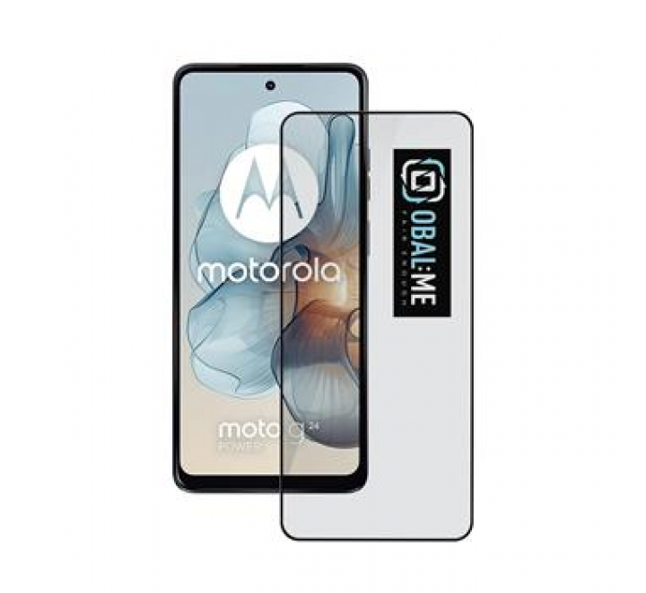 OBAL:ME 5D Tvrzené Sklo pro Motorola G04/G24 Power Black