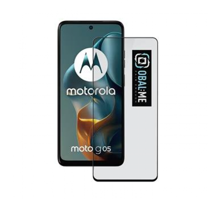 OBAL:ME 5D Tvrzené Sklo pro Motorola G05/E15 Black