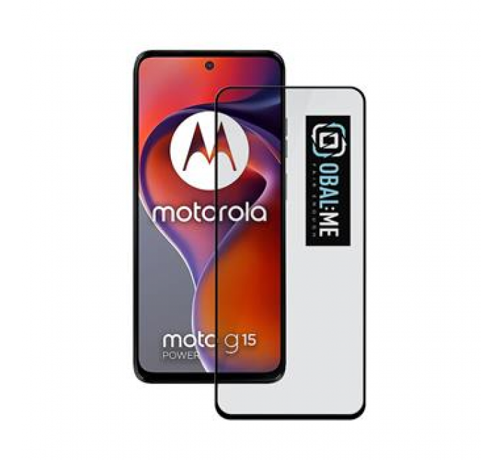 OBAL:ME 5D Tvrzené Sklo pro Motorola G15/G15 Power Black