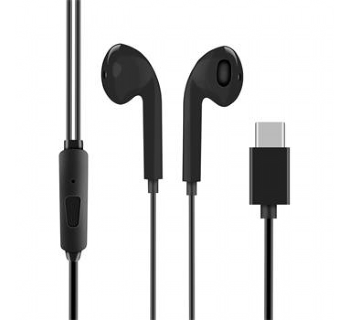 OBAL:ME Drátová Sluchátka USB-C Black