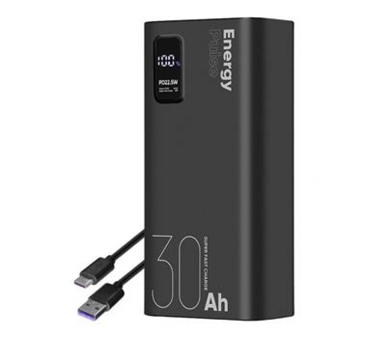 OBAL:ME EnergyPulse Powerbanka 30000mAh 22.5W Black
