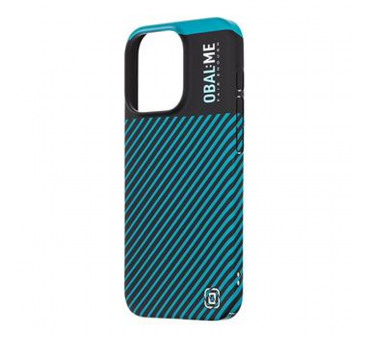 OBAL:ME Flossy Stripes Kryt pro Apple iPhone 15 Pro Black/Teal