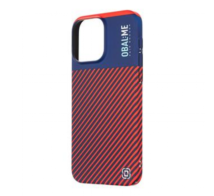 OBAL:ME Flossy Stripes Kryt pro Apple iPhone 15 Pro Max Blue/Red