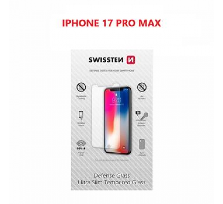 OCHRANNÉ TEMPEROVANÉ SKLO SWISSTEN PRO APPLE IPHONE 17 PRO MAX RE 2,5D