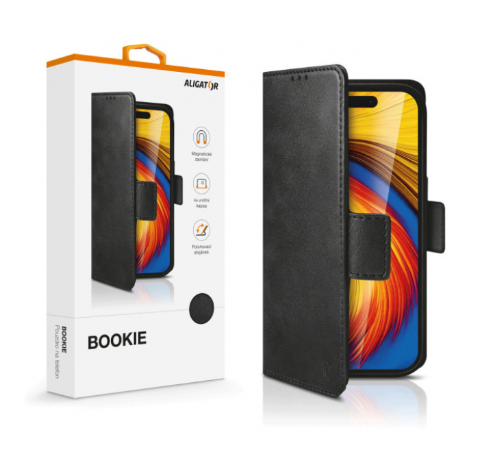 Pouzdro ALIGATOR Bookie Samsung Galaxy A05s, Black