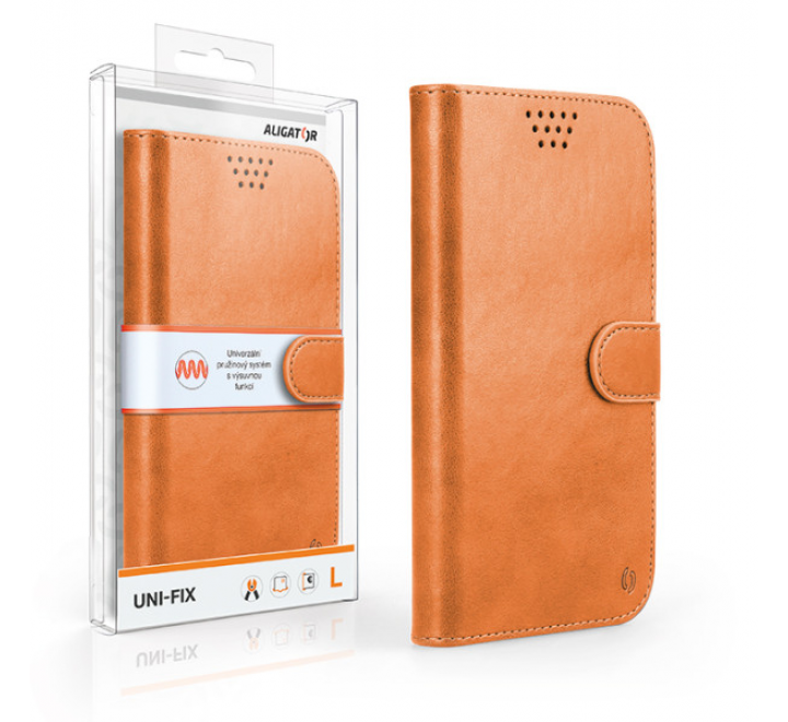 Pouzdro ALIGATOR UNI-FIX, velikost L (150*72), hnědá