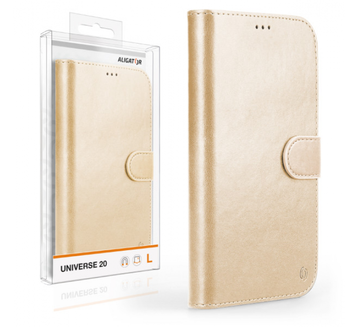 Pouzdro ALIGATOR UNIVERSE 20, velikost L (150*72), zlatá
