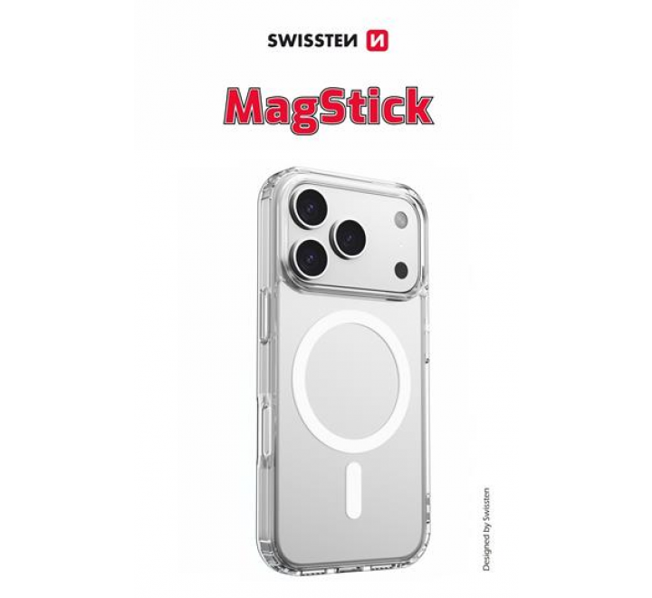 POUZDRO SWISSTEN CLEAR JELLY MagStick PRO APPLE IPHONE 17 PRO TRANSPARENTNÍ