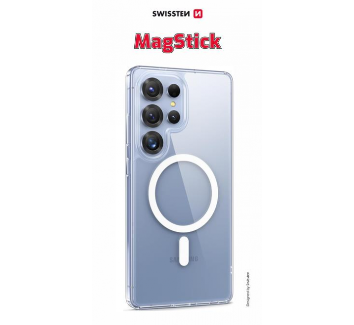 POUZDRO SWISSTEN CLEAR JELLY MagStick PRO SAMSUNG S938B GALAXY S25 ULTRA 5G TRANSPARENTNÍ