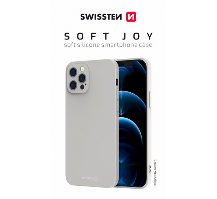 POUZDRO SWISSTEN SOFT JOY APPLE IPHONE 15 PLUS KAMENNĚ ŠEDÉ