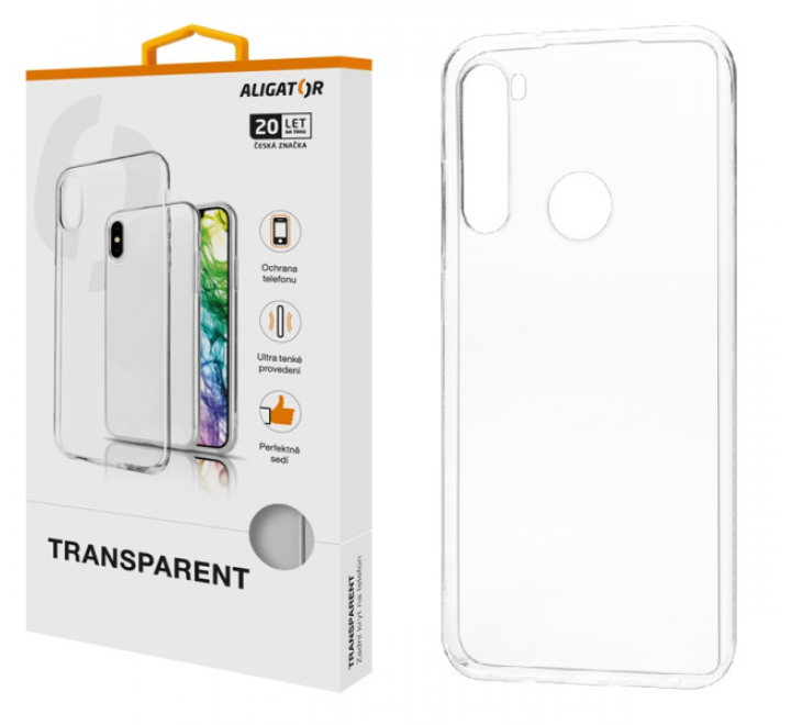 Pouzdro TRANSPARENT ALIGATOR Xiaomi Redmi Note 8