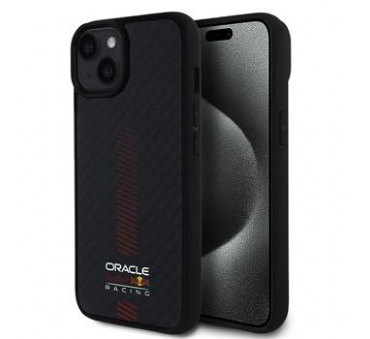 Red Bull Carbon Powerbar MagSafe Zadní Kryt pro iPhone 14 Black