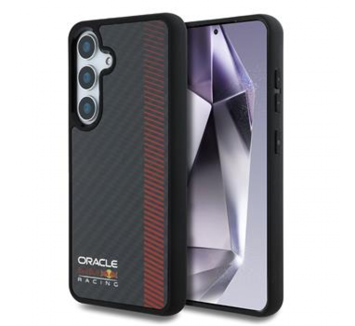 Red Bull Carbon Powerbar MagSafe Zadní Kryt pro Samsung Galaxy S25+ Black