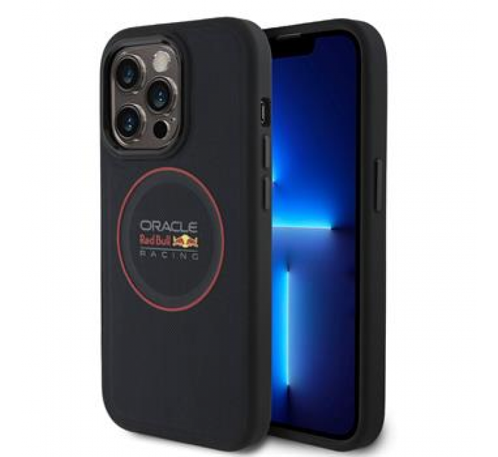 Red Bull PU Leather Red Ring MagSafe Zadní Kryt pro iPhone 13 Pro Navy