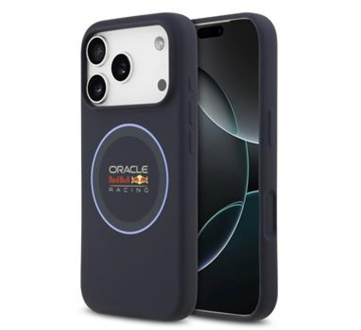 Red Bull Silicone Blue Ring MagSafe Zadní Kryt pro iPhone 17 Pro Navy