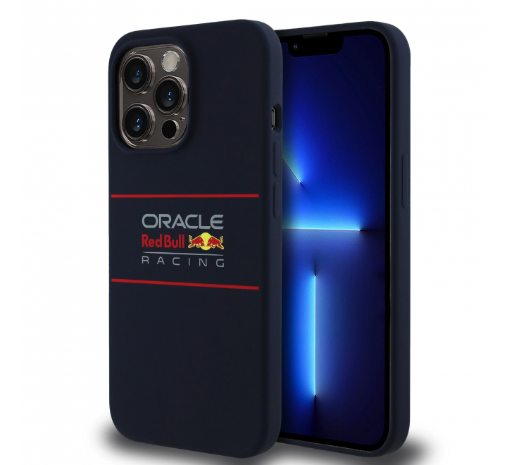 Red Bull Silicone Horizontal Logo MagSafe Zadní Kryt pro iPhone 13 Pro Navy