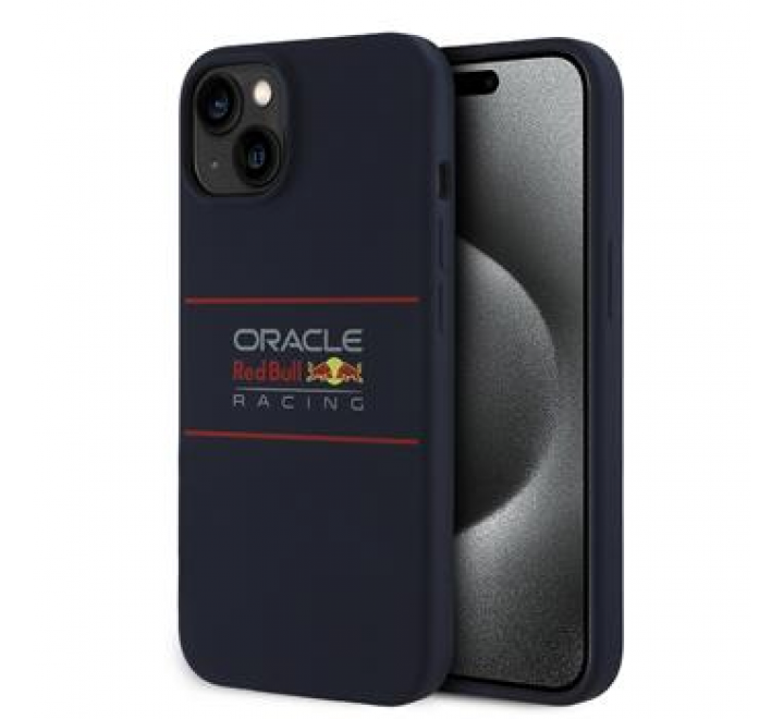 Red Bull Silicone Horizontal Logo MagSafe Zadní Kryt pro iPhone 14 Navy