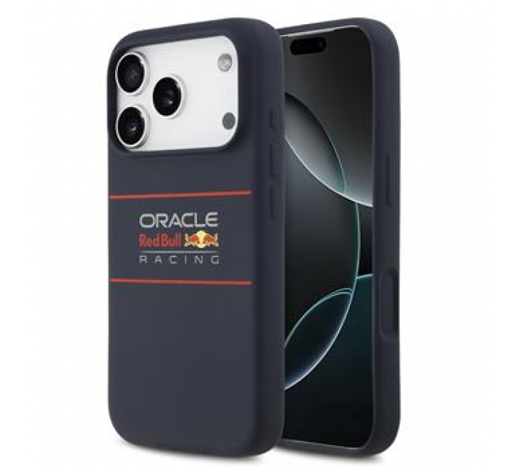 Red Bull Silicone Horizontal Logo MagSafe Zadní Kryt pro iPhone 17 Pro Navy
