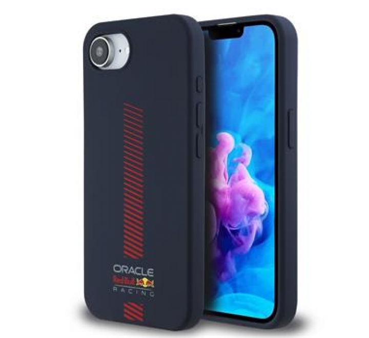 Red Bull Silicone Powerbar MagSafe Zadní Kryt pro iPhone 16e Navy