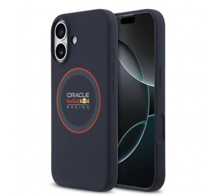 Red Bull Silicone Red Ring MagSafe Zadní Kryt pro iPhone 17 Navy