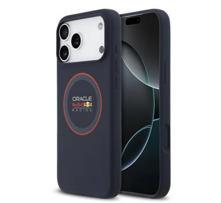 Red Bull Silicone Red Ring MagSafe Zadní Kryt pro iPhone 17 Pro Max Navy