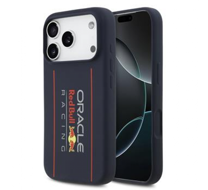 Red Bull Silicone Vertical Logo MagSafe Zadní Kryt pro iPhone 17 Pro Max Navy