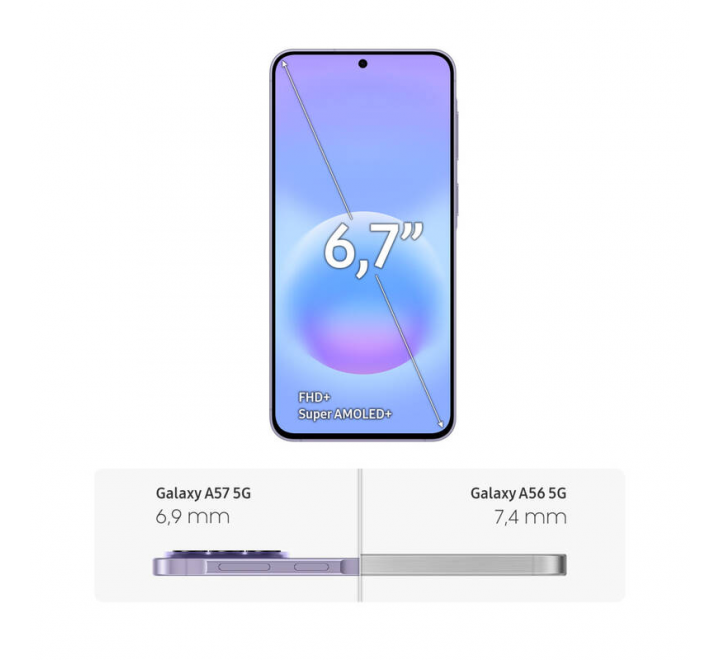 Samsung Galaxy A57 5G A576B 8GB/256GB Awesome Lilac