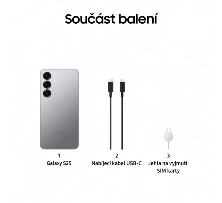 Samsung Galaxy S25 12GB/256GB S931B Silver Shadow