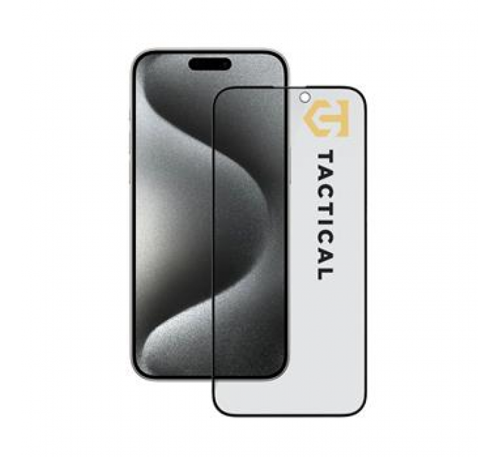 Tactical Glass Shield Privacy Stealth 5D sklo pro Apple iPhone 15 Pro Max Black