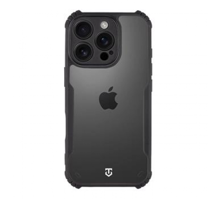 Tactical Quantum Stealth Kryt pro Apple iPhone 16 Pro Clear/Black