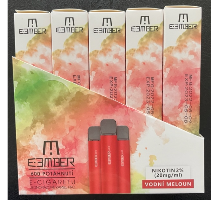 VAP ecigareta Eember 600 příchuť Vodní meloun