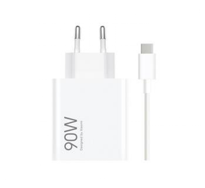 Xiaomi MDY-15-EK USB-A 90W Cestovní Nabíječka + USB-C 6A Datový Kabel White (Bulk)