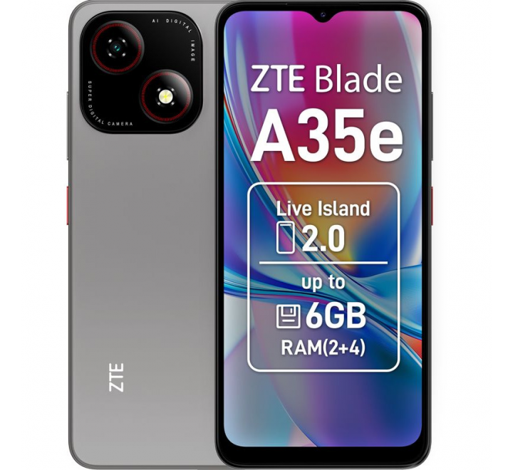 ZTE Blade A35e silvery gray